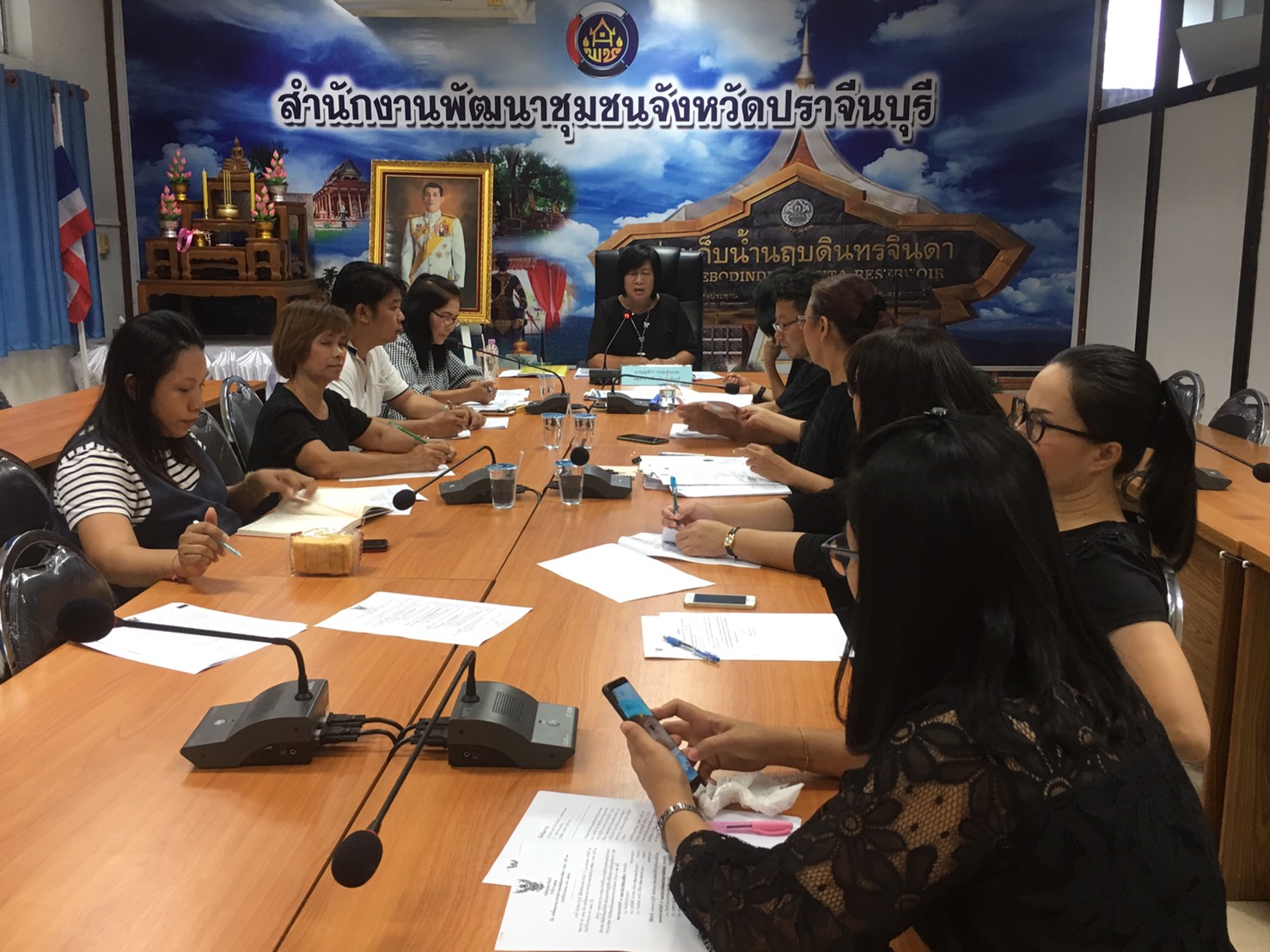 ประชุมคณะทำงานขับเคลื่อนโครงการพัฒนาชุมชนปราจีนบุรี ใสสะอาด ประจำปีงบประมาณ พ.ศ. 2562