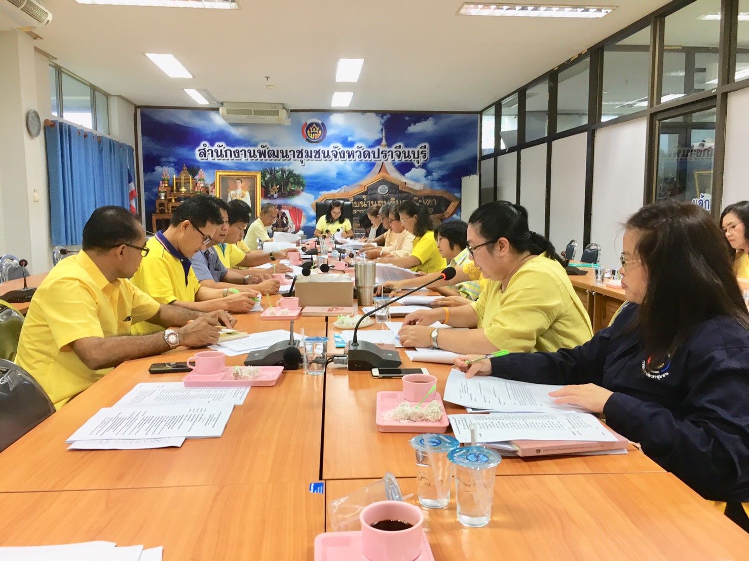 การประชุมผู้บริหารงานพัฒนาชุมชน (หัวหน้ากลุ่ม-ฝ่าย พัฒนาการอำเภอ นักวิชาการพัฒนาชุมชน สำนักงานพัฒนาชุมชนจังหวัดปราจีนบุรี) ครั้งที่ 6/2562