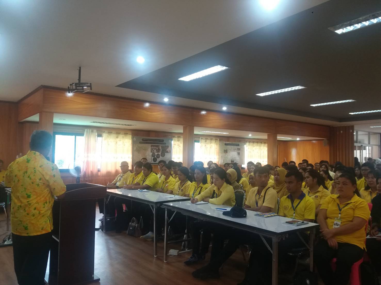 การฝึกอบรมก่อนปฏิบัติงานอาสาพัฒนา (อสพ.) รุ่นที่ 71/1 จำนวน 100 คน ซึ่งจัดขึ้นระหว่างวันที่ 18-24 กรกฎาคม 2562 ณ สถาบันการเงินชุมชน บ้านขอนขว้าง ตำบลดงขี้เหล็ก อำเภอเมืองปราจีนบุรี จังหวัดปราจีนบุรี