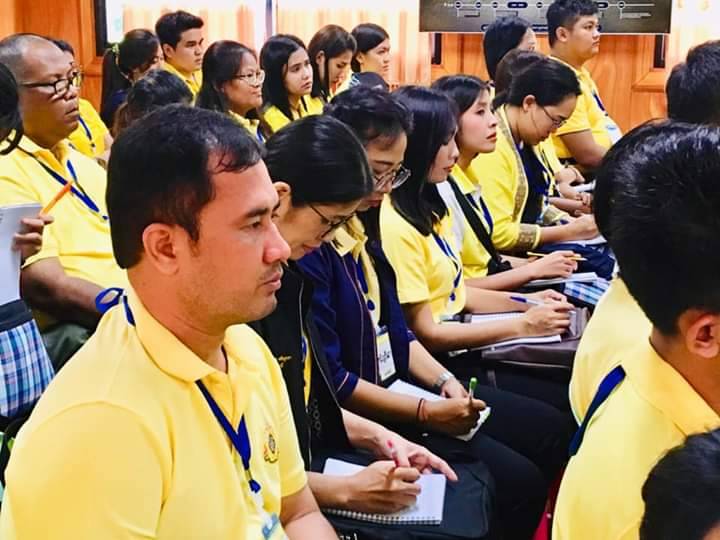 การฝึกอบรมก่อนปฏิบัติงานอาสาพัฒนา (อสพ.) รุ่นที่ 71/1 จำนวน 100 คน ซึ่งจัดขึ้นระหว่างวันที่ 18-24 กรกฎาคม 2562 ณ สถาบันการเงินชุมชน บ้านขอนขว้าง ตำบลดงขี้เหล็ก อำเภอเมืองปราจีนบุรี จังหวัดปราจีนบุรี