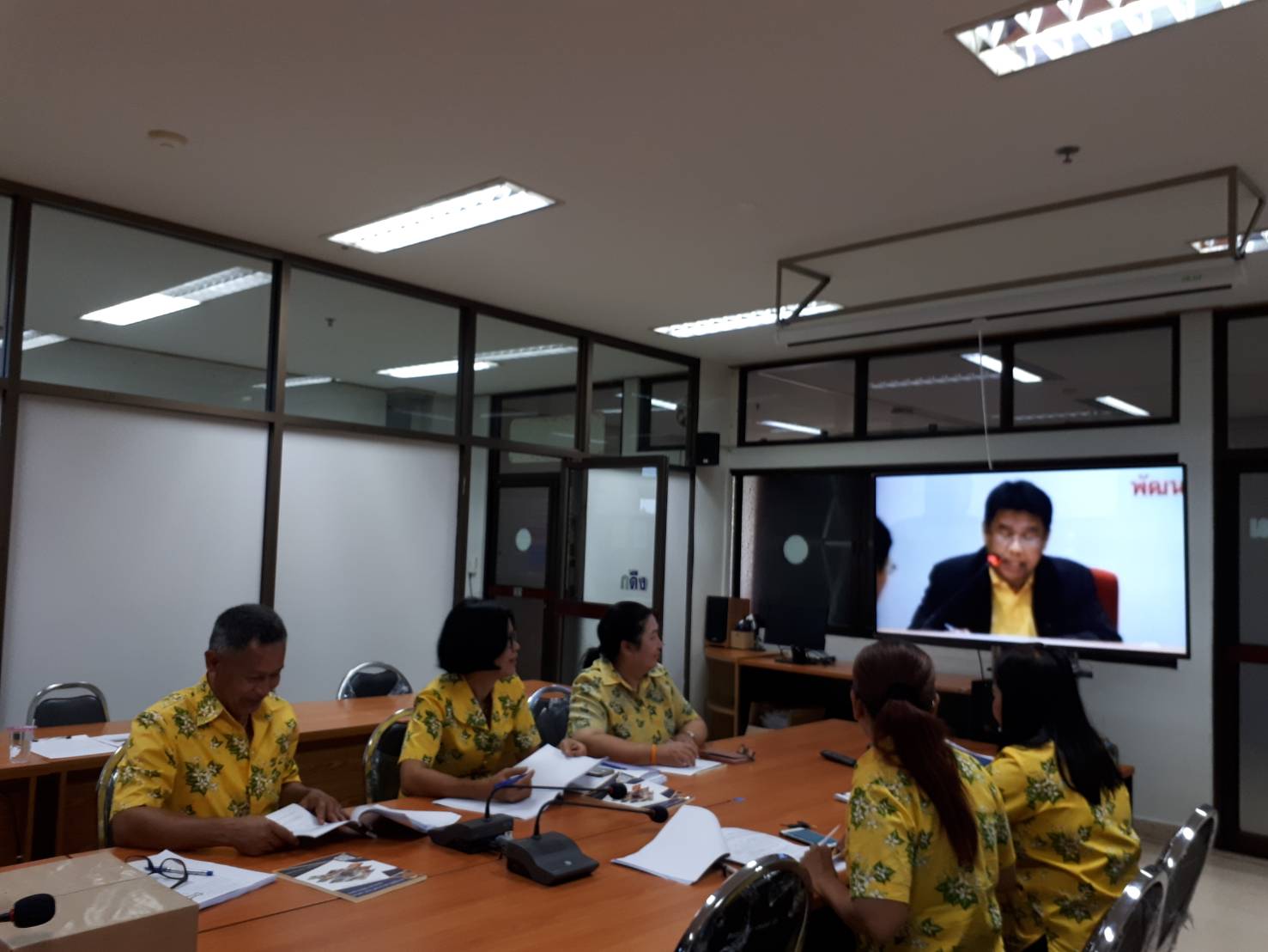 การประชุมกรมการพัฒนาชุมชน ครั้งที่ 7/2562 ณ ห้องประชุม 5001 ชั้น 5 กรมการพัฒนาชุมชน ผ่านระบบทีวี พช.