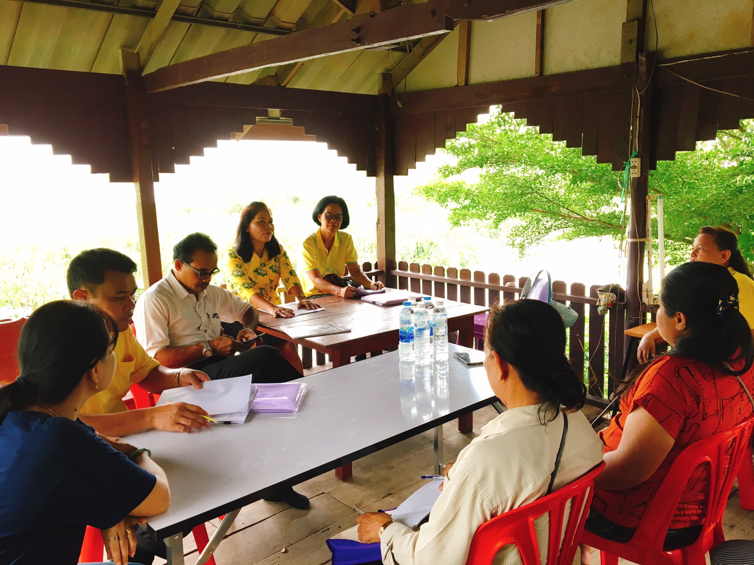 การติดตามการดำเนินงานโครงการชุมชนท่องเที่ยว OTOP นวัตวิถี จังหวัดปราจีนบุรี