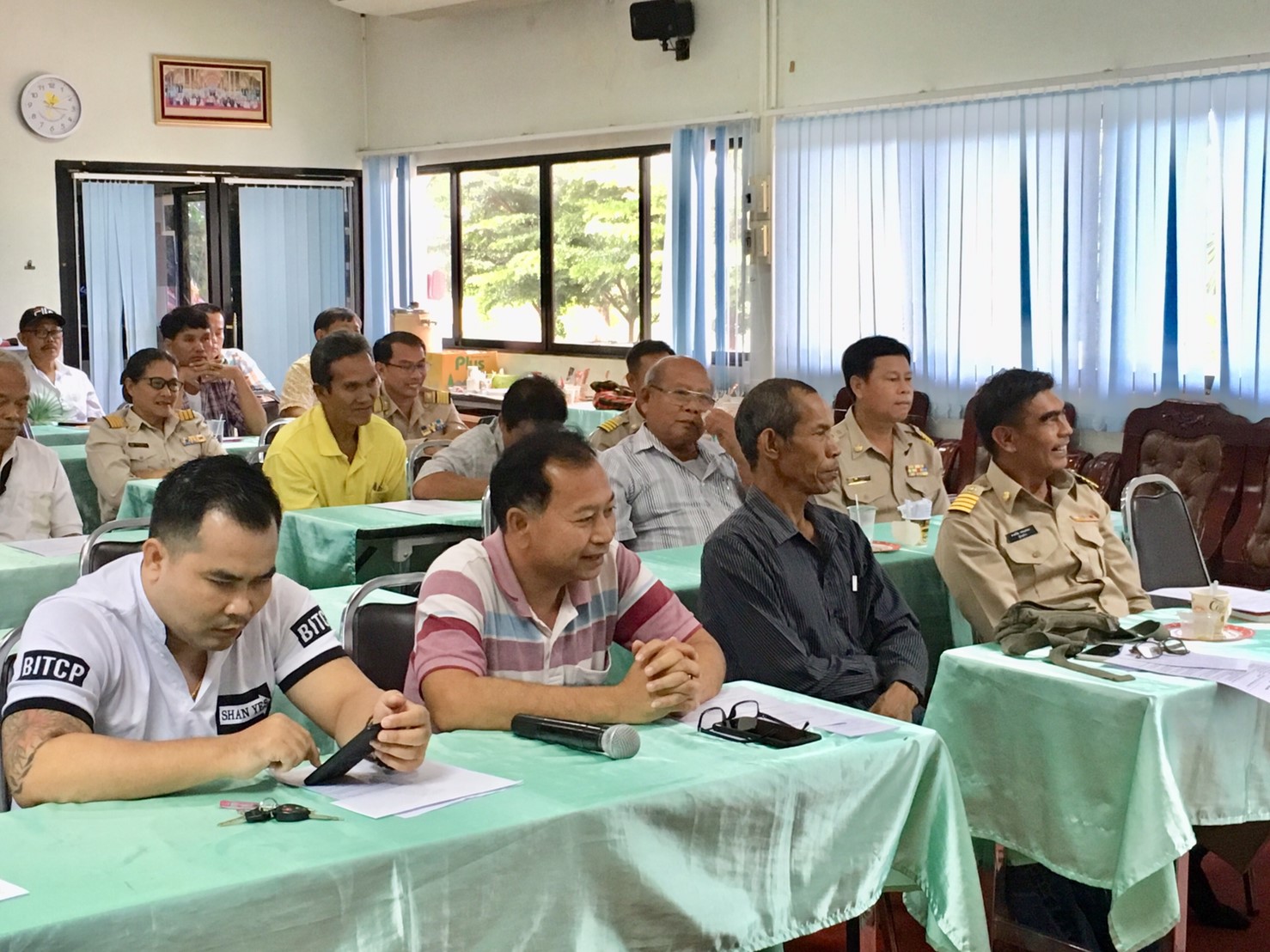 ประชุมเตรียมความพร้อมการประกวดหมู่บ้านสารสนเทศชุมชนดีเด่นเพื่อพัฒนาคุณภาพชีวิต ประจำปีงบประมาณ พ.ศ. ๒๕๖๒ : บ้านมาบเหียง หมู่ที่ ๑๐ ตำบลหนองโพรง อำเภอศรีมหาโพธิ และสารสนเทศตำบลต้นแบบเพื่อพัฒนาคุณภาพชีวิต : ตำบลหนองโพรง อำเภอศรีมหาโพธิ