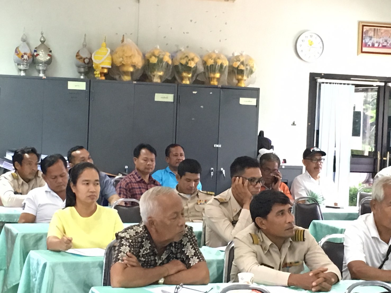 ประชุมเตรียมความพร้อมการประกวดหมู่บ้านสารสนเทศชุมชนดีเด่นเพื่อพัฒนาคุณภาพชีวิต ประจำปีงบประมาณ พ.ศ. ๒๕๖๒ : บ้านมาบเหียง หมู่ที่ ๑๐ ตำบลหนองโพรง อำเภอศรีมหาโพธิ และสารสนเทศตำบลต้นแบบเพื่อพัฒนาคุณภาพชีวิต : ตำบลหนองโพรง อำเภอศรีมหาโพธิ