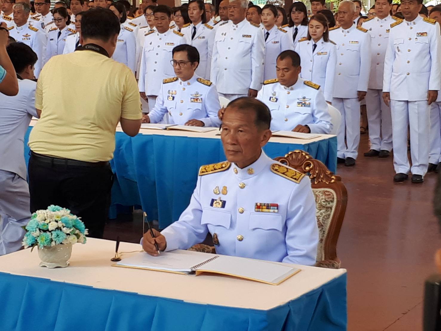 พิธีทำบุญตักบาตรถวายเป็นพระราชกุศล และพิธีลงนามถวายพระพรชัยมงคลดนื่องในโอกาสวันเฉลิมพระชนมพรรษาสมเด็จพระนางเจ้าสิริกิติ์ พระบรมราชินีนาถ พระบรมราชชนนีพันปีหลวง ประจำปีพุทธศักราช 2562