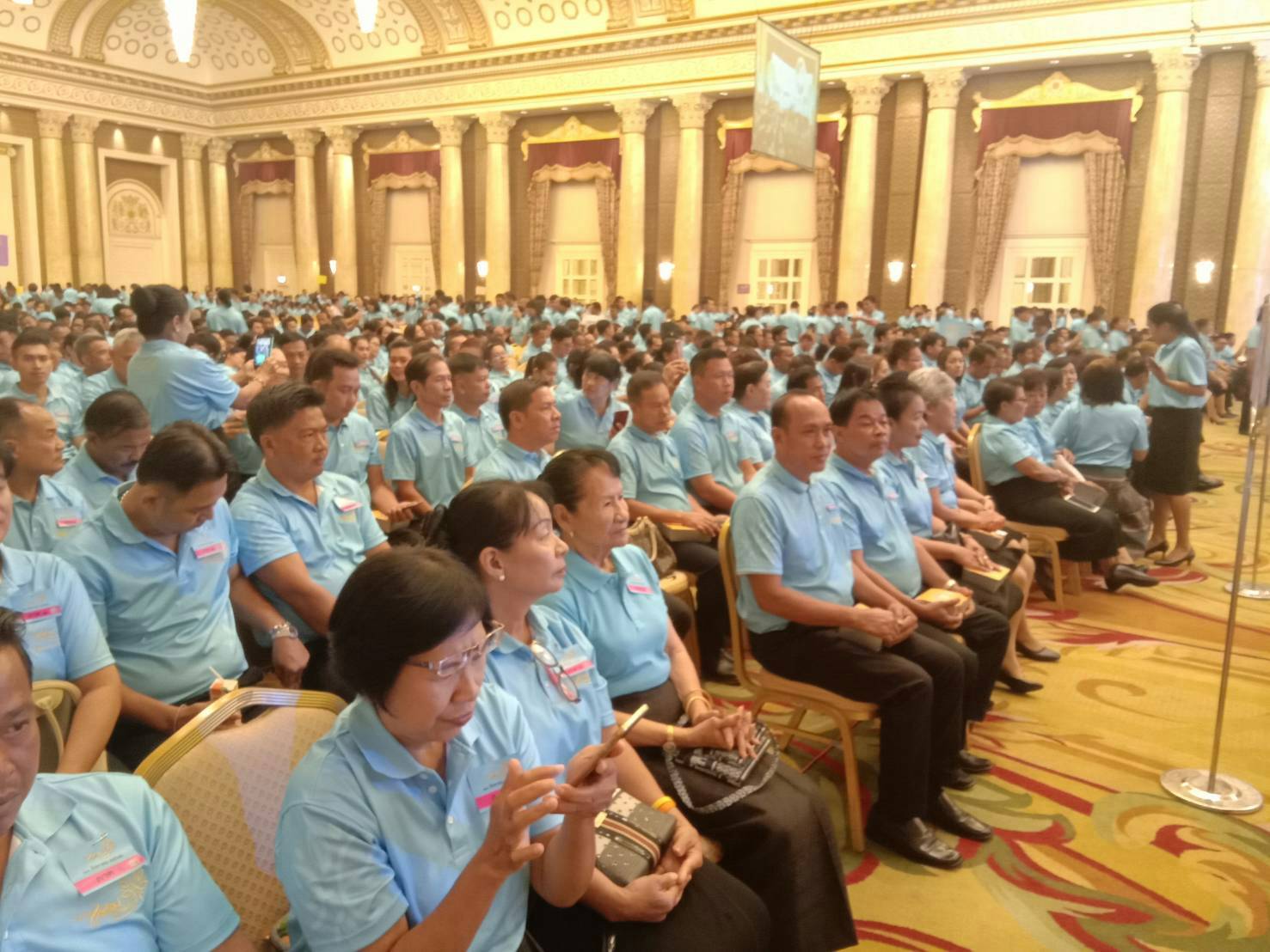 เฝ้ารับเสด็จสมเด็จพระเจ้าลูกเธอ เจ้าฟ้าพัชรกิติยาภา นเรนทิราเทพยวดี กรมหลวงราชสาริณีสิริพัชร มหาวัชรราชธิดา ณ งานมหกรรมกองทุนแม่ของแผ่นดิน ประจำปี 2562