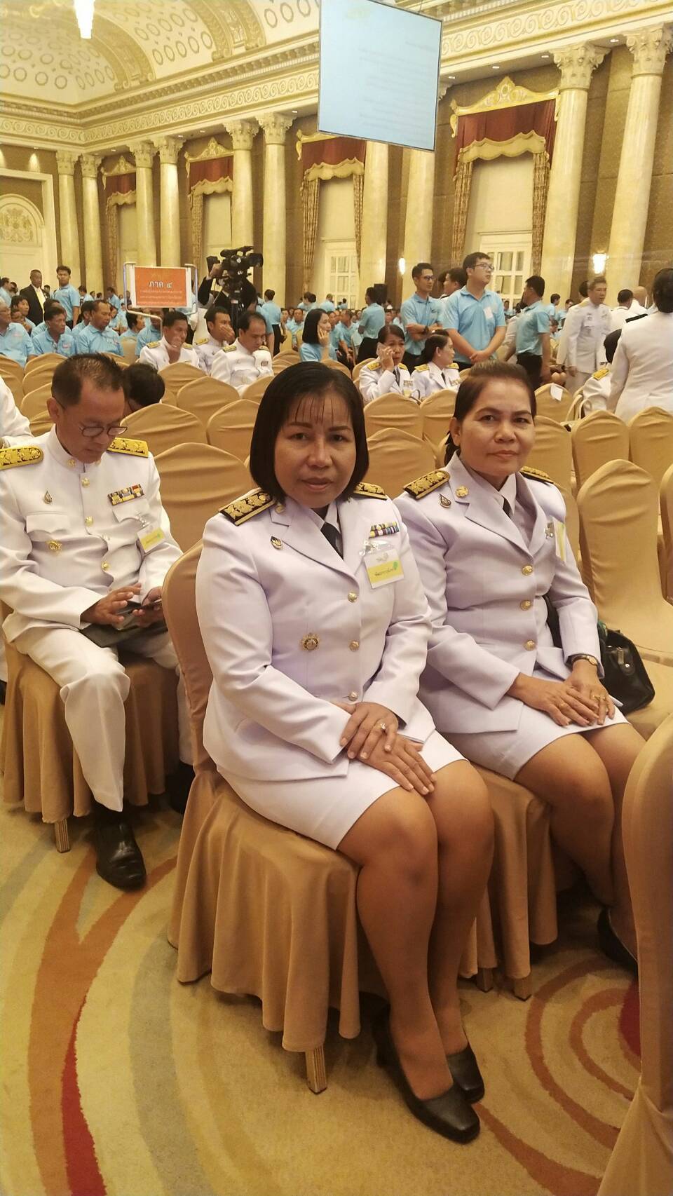 เฝ้ารับเสด็จสมเด็จพระเจ้าลูกเธอ เจ้าฟ้าพัชรกิติยาภา นเรนทิราเทพยวดี กรมหลวงราชสาริณีสิริพัชร มหาวัชรราชธิดา ณ งานมหกรรมกองทุนแม่ของแผ่นดิน ประจำปี 2562