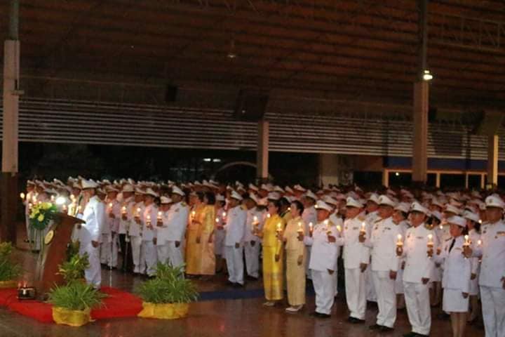 พิธีถวายเครื่องราชสักการะและจุดเทียนถวายพระพรชัยมงคล  เนื่องในโอกาสวันเฉลิมพระชนมพรรษาพระบาทสมเด็จพระเจ้าอยู่หัว