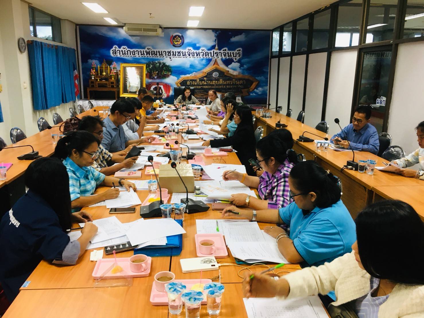 การประชุมผู้บริหารงานพัฒนาชุมชนและนักวิชาการพัฒนาชุน สำนักงานพัฒนา      ชุมชนจังหวัดปราจีนบุรี ครั้งที่ 8/2562 ประจำเดือนสิงหาคม 2562