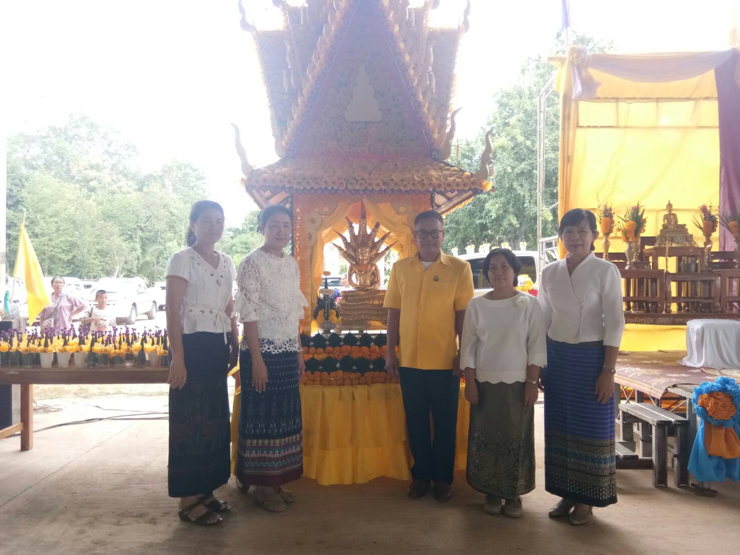 พิธีเปิดงานประเพณีแห่ปราสาทผึ้ง ครั้งที่ 1 ประจำปี 2562 ณ วัดท่าอุดมสมบูรณาราม ตำบลนาแขม อำเภอกบินทร์บุรี จังหวัดปราจีนบุรี