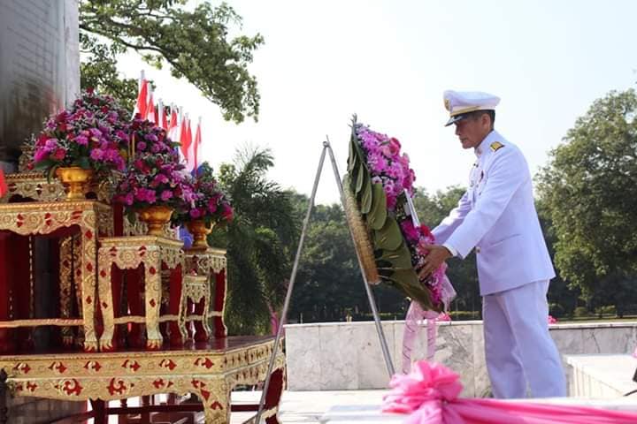 พิธีทำบุญตักบาตรพระสงฆ์เนื่องในวันคล้ายวันสวรรคตพระบาทสมเด็จพระจุลจอมเกล้าเจ้าอยู่หัว พิธีวางพวงมาลาและถวายบังคมพระบาทสมเด็จพระจุลจอมเกล้าเจ้าอยู่หัว
