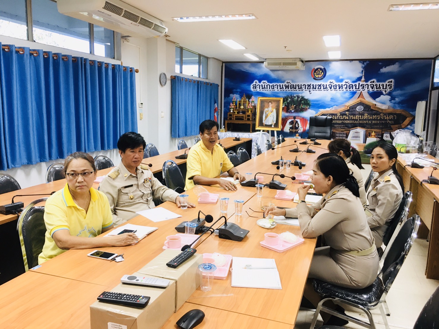 การประชุมผู้บริหารกรมการพัฒนาชุมชน เพื่อหารือข้อราชการประจำสัปดาห์ (Morning Brief) ผ่านระบบ TV พช.
