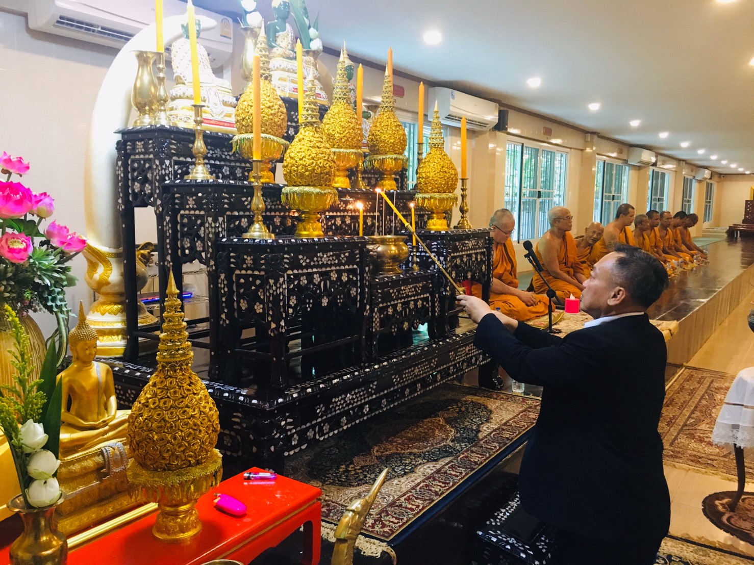 พิธีเปิดการจัดกิจกรรมวันคล้ายวันก่อตั้งกรมการพัฒนาชุมชน ครบรอบปีที่ 57 วันที่ 1 ตุลาคม 2562 ณ วัดป่ามะไฟ ตำบลโคกไม้ลาย อำเภอเมืองปราจีนบุรี จังหวัดปราจีนบุรี