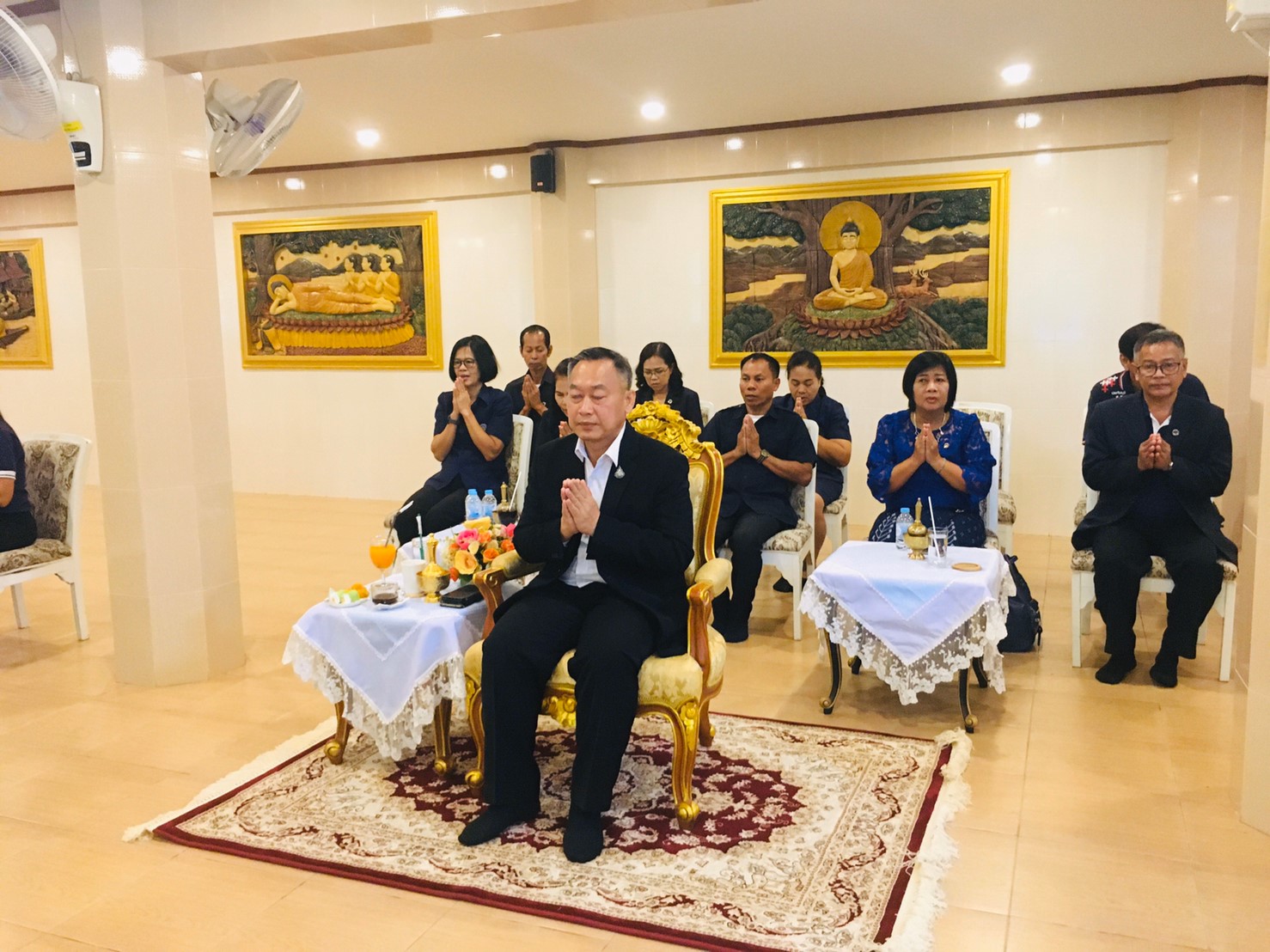 พิธีเปิดการจัดกิจกรรมวันคล้ายวันก่อตั้งกรมการพัฒนาชุมชน ครบรอบปีที่ 57 วันที่ 1 ตุลาคม 2562 ณ วัดป่ามะไฟ ตำบลโคกไม้ลาย อำเภอเมืองปราจีนบุรี จังหวัดปราจีนบุรี