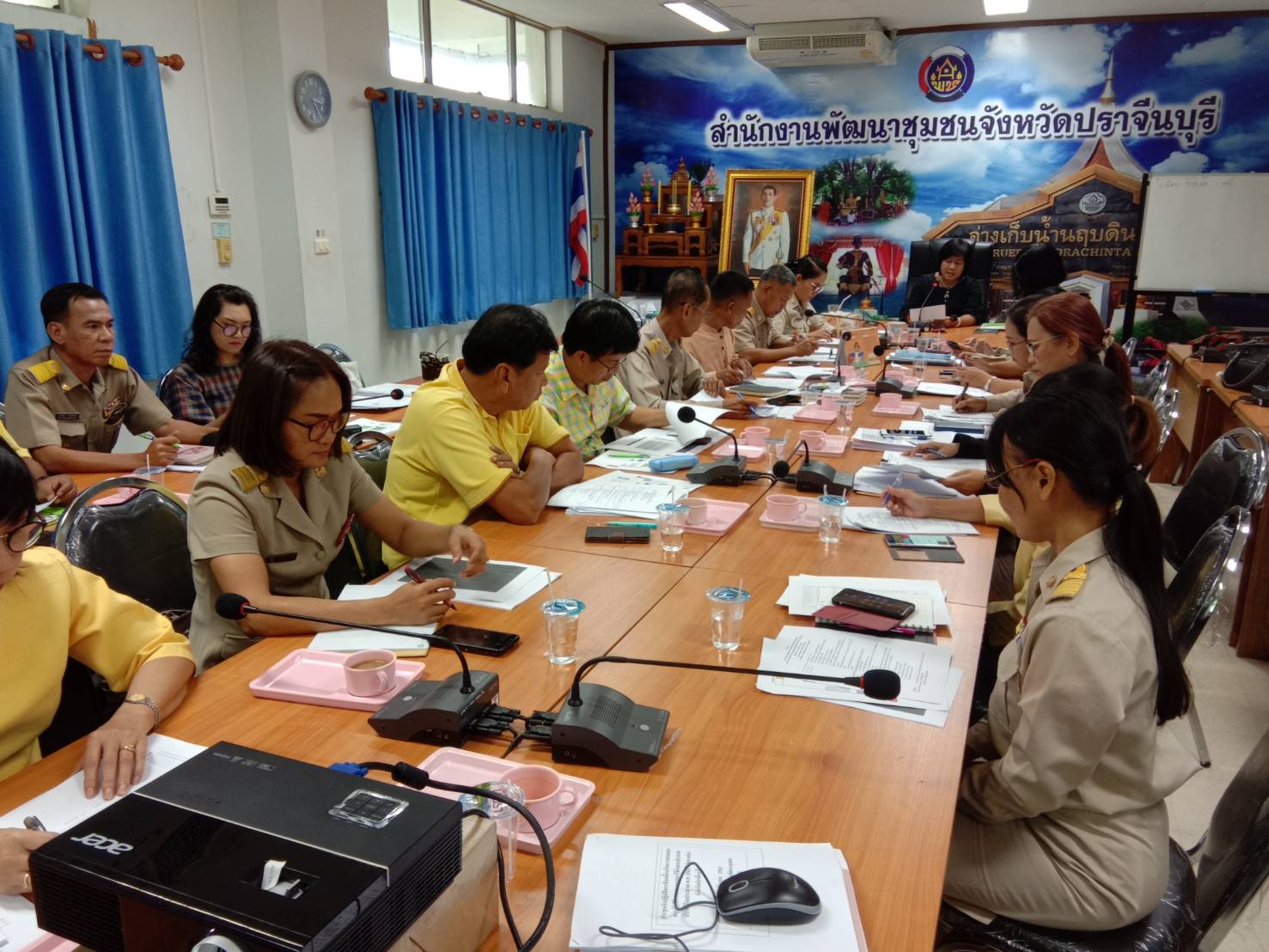 การประชุมเตรียมความพร้อมการจัดงานมหกรรมกองทุนแม่ของแผ่นดินและการประชุมเชิงปฏิบัติการขับเคลื่อนกิจกรรมตามแผนการปฏิบัติงานและแผนการใช้จ่ายงบประมาณ ประจำปีงบประมาณ พ.ศ. 2562 ไปพลางก่อน จังหวัดปราจีนบุรี
