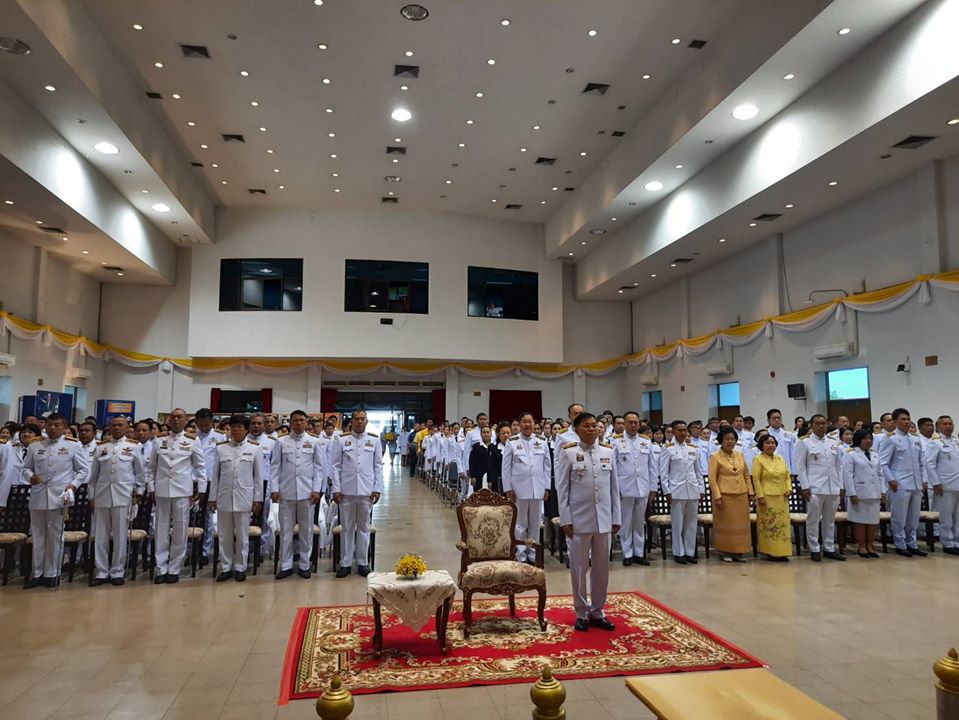 พิธีวางพานพุ่มดอกไม้สด เนื่องใน “วันพระบิดาแห่งฝนหลวง” ประจำปี 2562