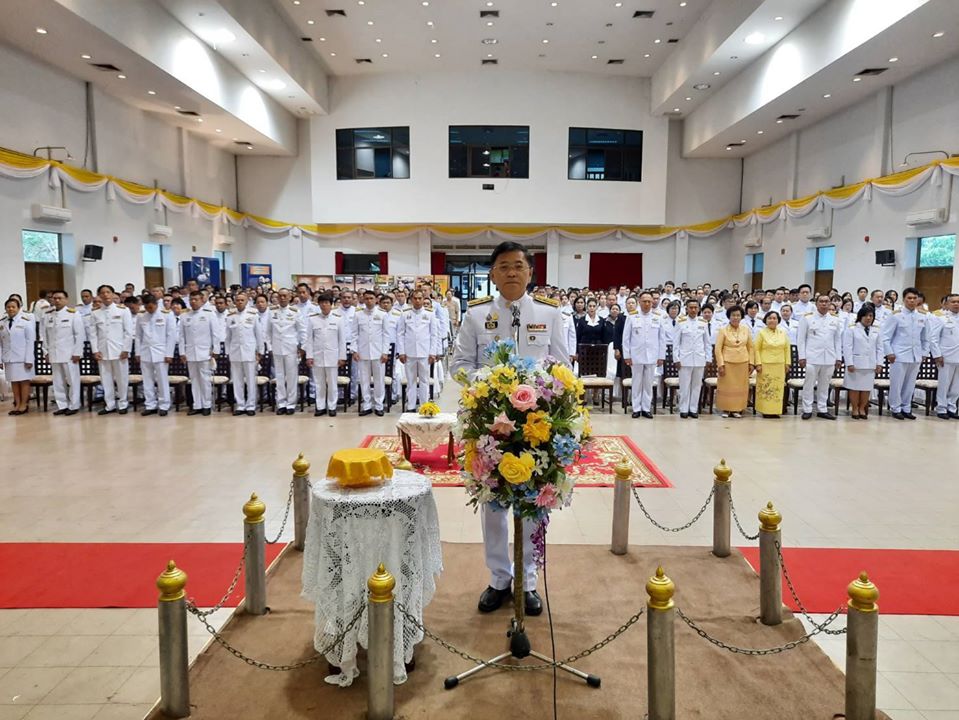 พิธีวางพานพุ่มดอกไม้สด เนื่องใน “วันพระบิดาแห่งฝนหลวง” ประจำปี 2562