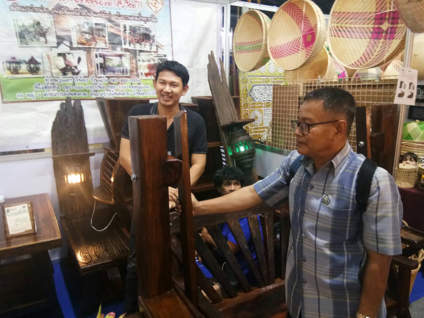 พัฒนาการจังหวัดปราจีนบุรี เยี่ยมชม สร้างขวัญกำลังใจแก่ผู้ผลิต ปู้ประกอบการ OTOP ในงาน OTOP CITY 2019