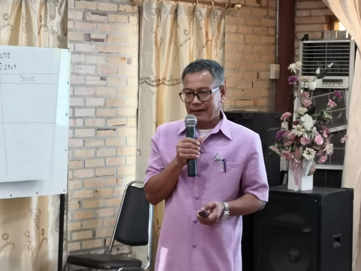 การประชุมคัดเลือกกลุ่มผู้ผลิตชุมชนโดยคณะกรรมการเครือข่ายองค์ความรู้ KBO จังหวัด และผู้เกี่ยวข้อง(เจ้าหน้าที่พัฒนาชุมชนจังหวัด/อำเภอ) ตามโครงการพัฒนาศักยภาพเครือข่ายองค์ความรู้ Knowledge – Based OTOP (KBO) จังหวัด ปี 2563