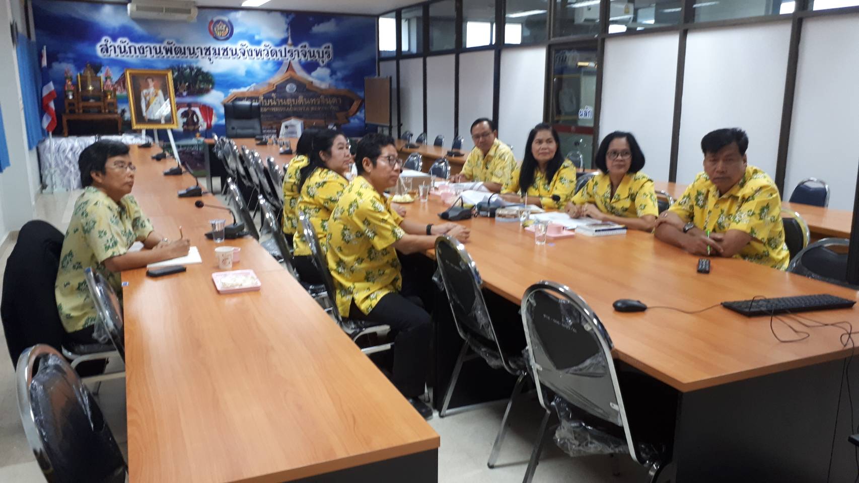 การประชุมกรมการพัฒนาชุมชน ครั้งที่ 1/2563 ผ่านระบบ TV พช. ณ ห้องประชุม 3001 ชั้น 3 กรมการพัฒนาชุมชน