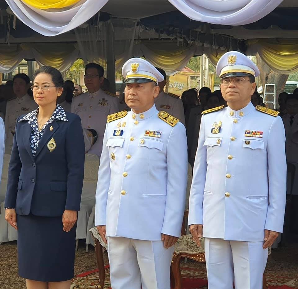 พิธีวางพานพุ่มถวายราชสักการะพ่อขุนรามคำแหงมหาราช ณ บริเวณหน้าพระบรมราชานุสาวรีย์พ่อขุนรามคำแหงมหาราช มหาวิทยาลัยรามคำแหง สาขาวิทยบริการเฉลิมพระเกียรติจังหวัดปราจีนบุรี ตำบลไม้เค็ด อำเภอเมืองปราจีนบุรี จังหวัดปราจีนบุรี