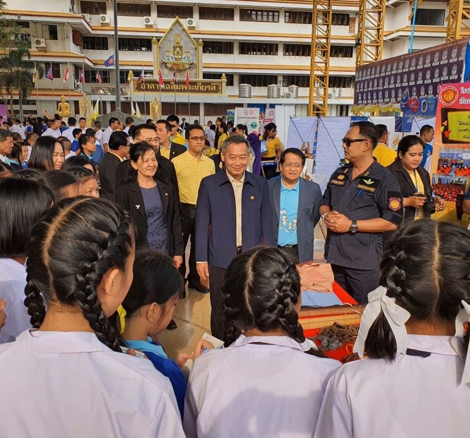 พิธีเปิดโครงการ “โรงเรียนยุติธรรมอุปถัมภ์” : กิจกรรมสร้างภูมิคุ้มกันให้แก่เด็กและเยาวชนในโรงเรียน