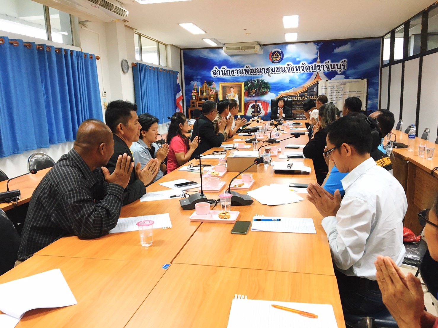 การประชุมคณะกรรมการเครือข่ายกองทุนแม่ของแผ่นดิน ระดับอำเภอ