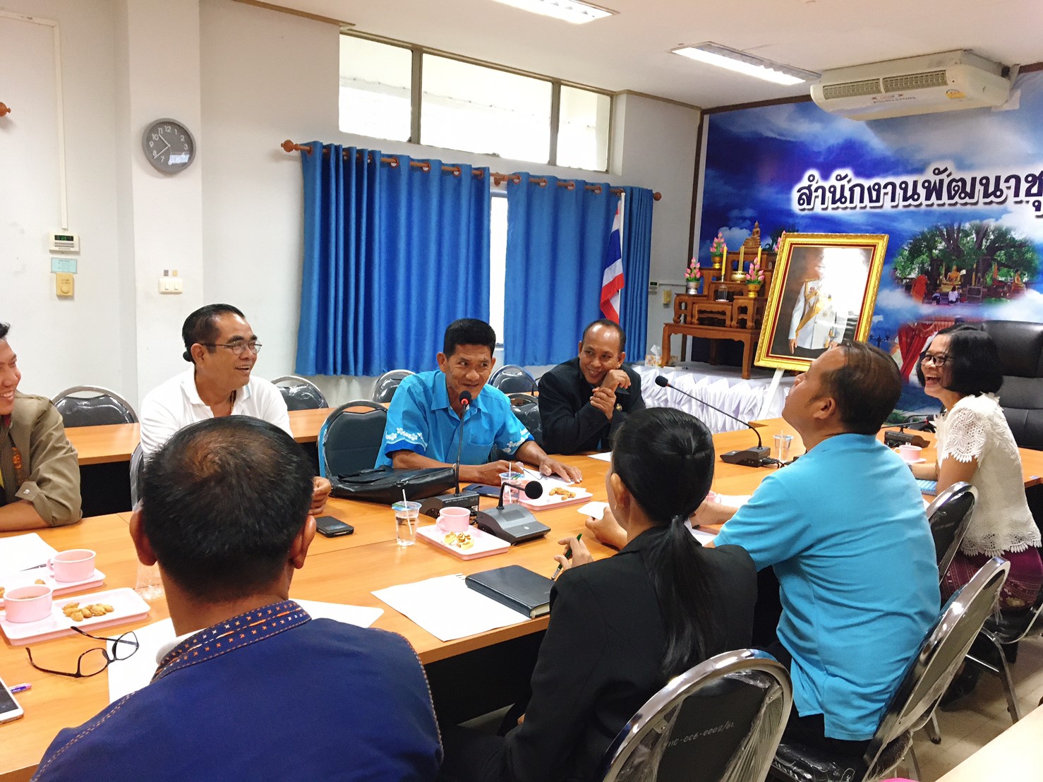 การประชุมคณะกรรมการเครือข่ายกองทุนแม่ของแผ่นดิน ระดับอำเภอ