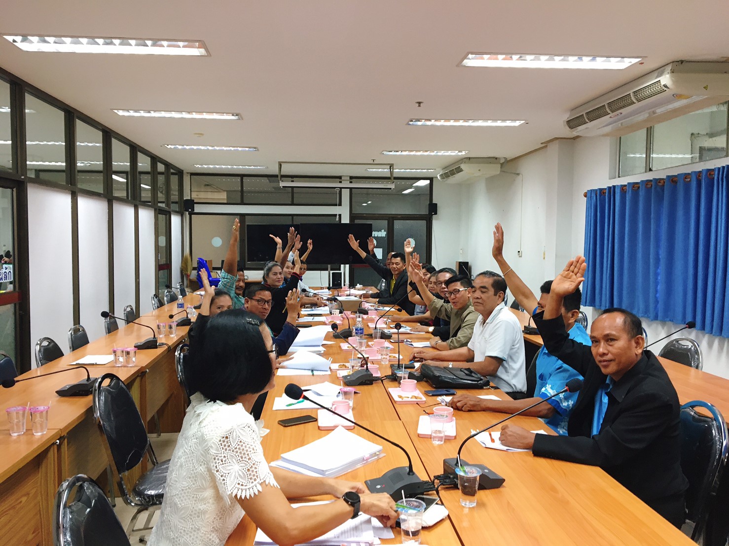 การประชุมคณะกรรมการเครือข่ายกองทุนแม่ของแผ่นดิน ระดับอำเภอ