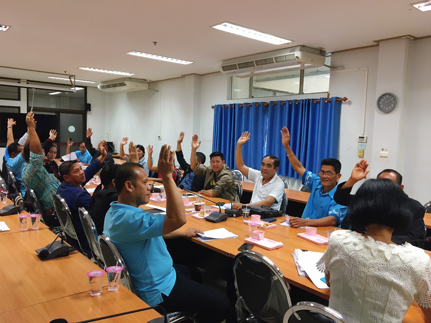 การประชุมคณะกรรมการเครือข่ายกองทุนแม่ของแผ่นดิน ระดับอำเภอ