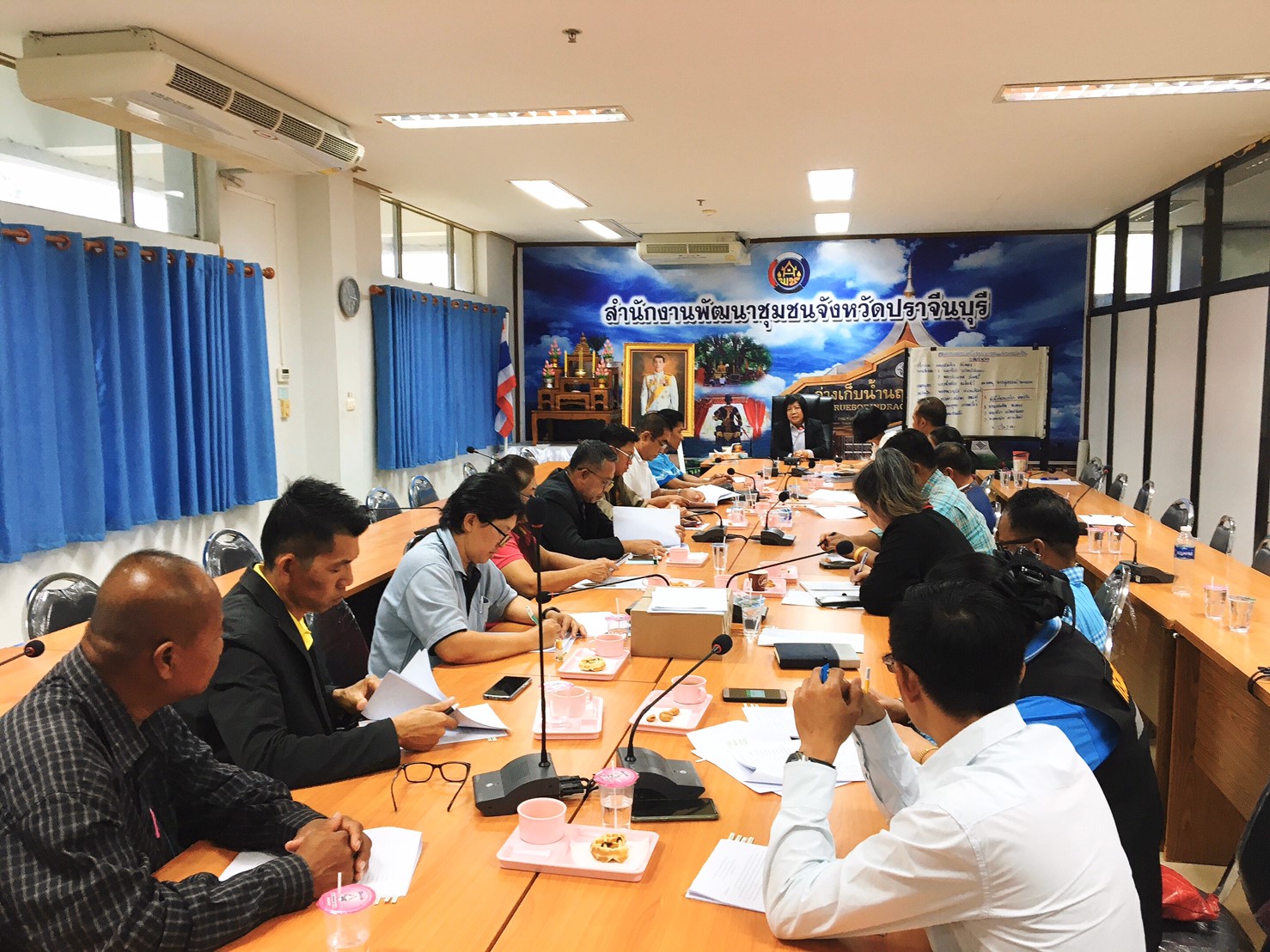 การประชุมคณะกรรมการเครือข่ายกองทุนแม่ของแผ่นดิน ระดับอำเภอ
