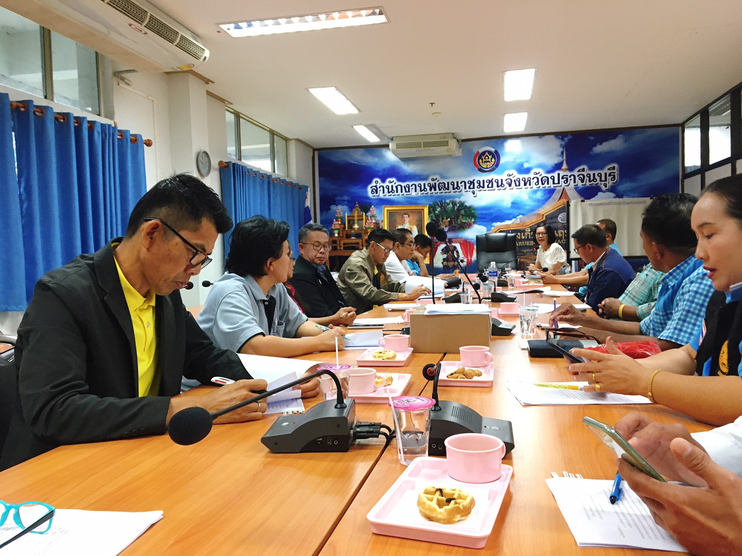 การประชุมคณะกรรมการเครือข่ายกองทุนแม่ของแผ่นดิน ระดับอำเภอ