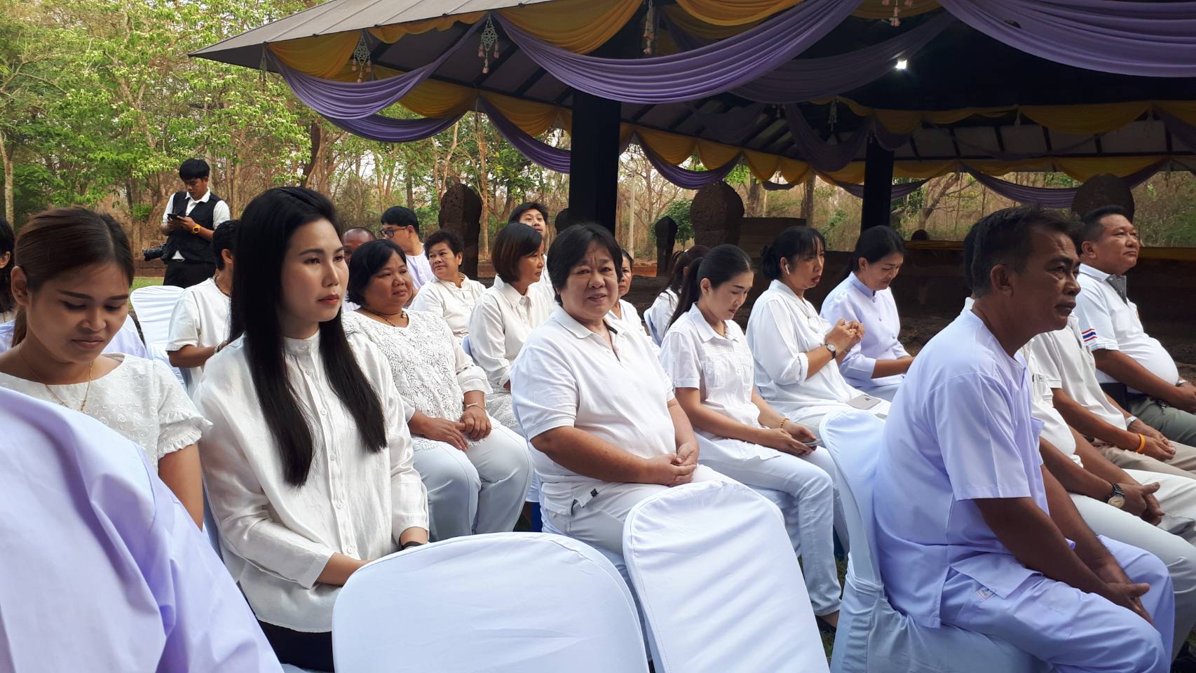 พิธีบวงสรวงสิ่งศักดิ์สิทธิ์ ในการจัดงานเทศกาลมาฆะปูรมีศรีปราจีน ครั้งที่ 34 ประจำปี 2563