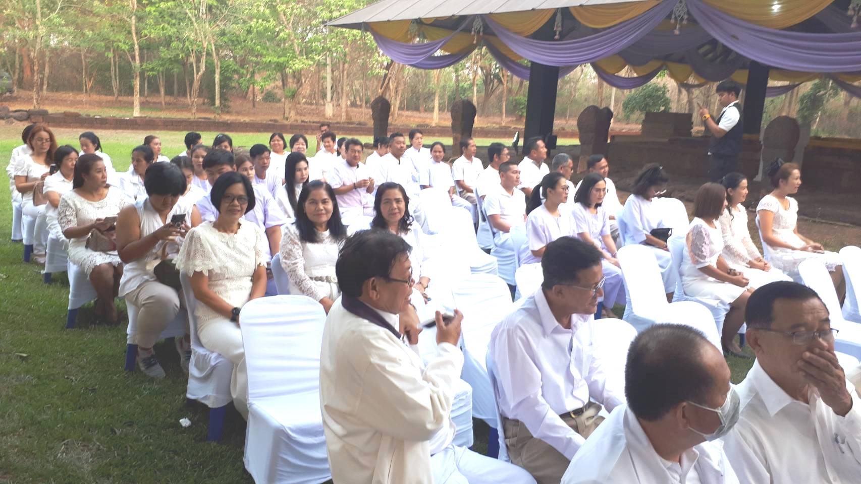 พิธีบวงสรวงสิ่งศักดิ์สิทธิ์ ในการจัดงานเทศกาลมาฆะปูรมีศรีปราจีน ครั้งที่ 34 ประจำปี 2563