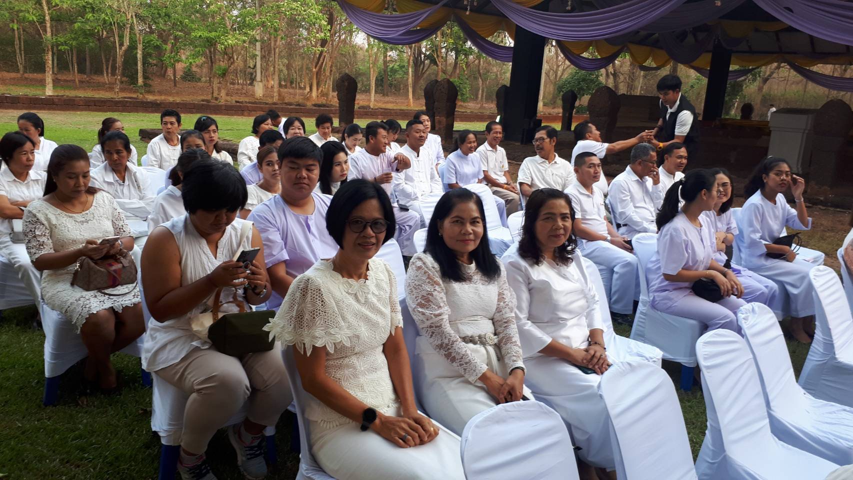 พิธีบวงสรวงสิ่งศักดิ์สิทธิ์ ในการจัดงานเทศกาลมาฆะปูรมีศรีปราจีน ครั้งที่ 34 ประจำปี 2563