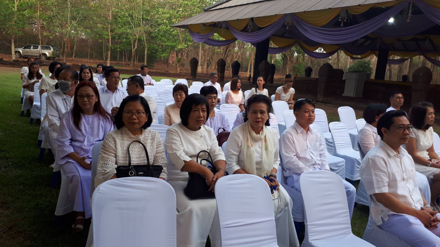พิธีบวงสรวงสิ่งศักดิ์สิทธิ์ ในการจัดงานเทศกาลมาฆะปูรมีศรีปราจีน ครั้งที่ 34 ประจำปี 2563