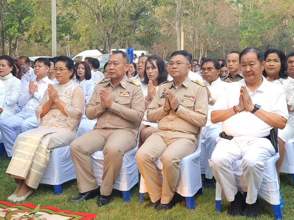 พิธีบวงสรวงสิ่งศักดิ์สิทธิ์ ในการจัดงานเทศกาลมาฆะปูรมีศรีปราจีน ครั้งที่ 34 ประจำปี 2563