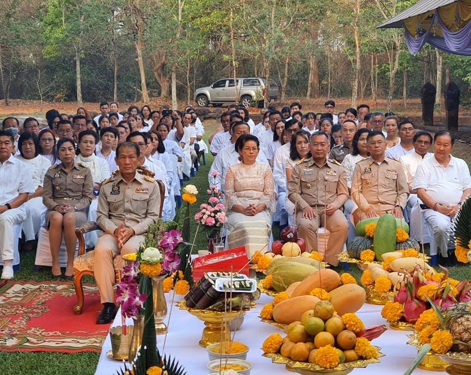 พิธีบวงสรวงสิ่งศักดิ์สิทธิ์ ในการจัดงานเทศกาลมาฆะปูรมีศรีปราจีน ครั้งที่ 34 ประจำปี 2563