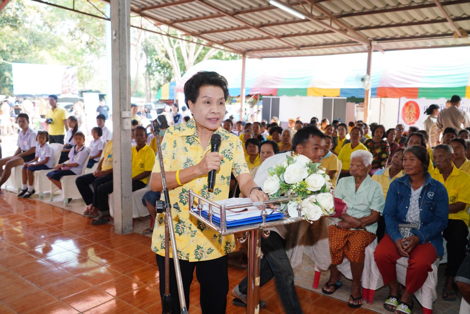 โครงการหน่วยบำบัดทุกข์ บำรุงสุข สร้างรอยยิ้มให้ประชาชน จังหวัดปราจีนบุรี ครั้งที่ 2/2563  ณ  วัดทุ่งวิจิตร หมู่ที่ 10 ตำบลสะพานหิน อำเภอนาดี จังหวัดปราจีนบุรี