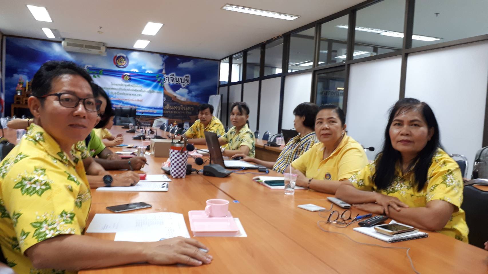 การประชุมชี้แจงและสร้างความเข้าใจเกี่ยวกับระบบการรายงานบนมือถือผ่านระบบ Online Real Time ผ่านระบบ TV Conference