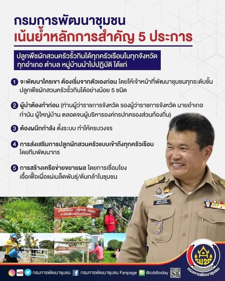 ดีเดย์ ดีเดย์ แผนปฏิบัติการ 90 วัน “ปลูกผักสวนครัวเพื่อสร้างความมั่นคงทางอาหาร”