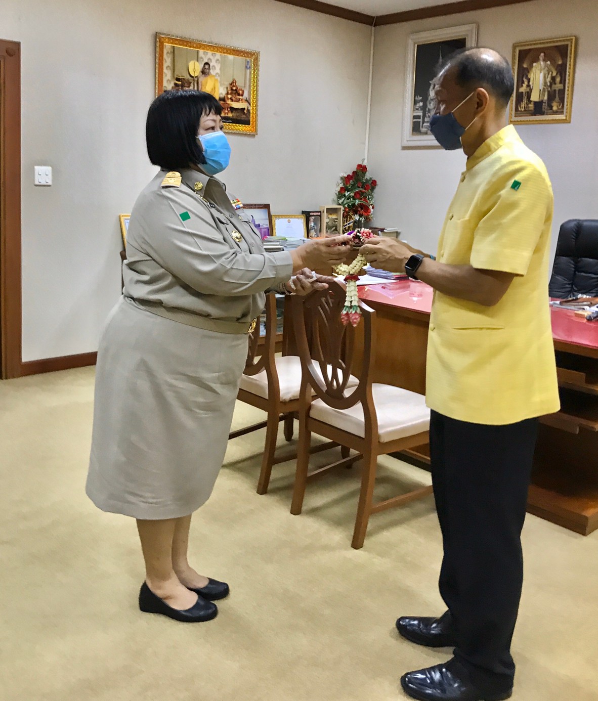 พัฒนาการจังหวัดปราจีนบุรีเข้าคาราวะผู้ว่าราชการจังหวัดปราจีนบุรี และรองผู้ว่าราชการจังหวัดปราจีนบุรี  และสักการะสิ่งศักดิ์สิทธิ์ของจังหวัดปราจีนบุรี