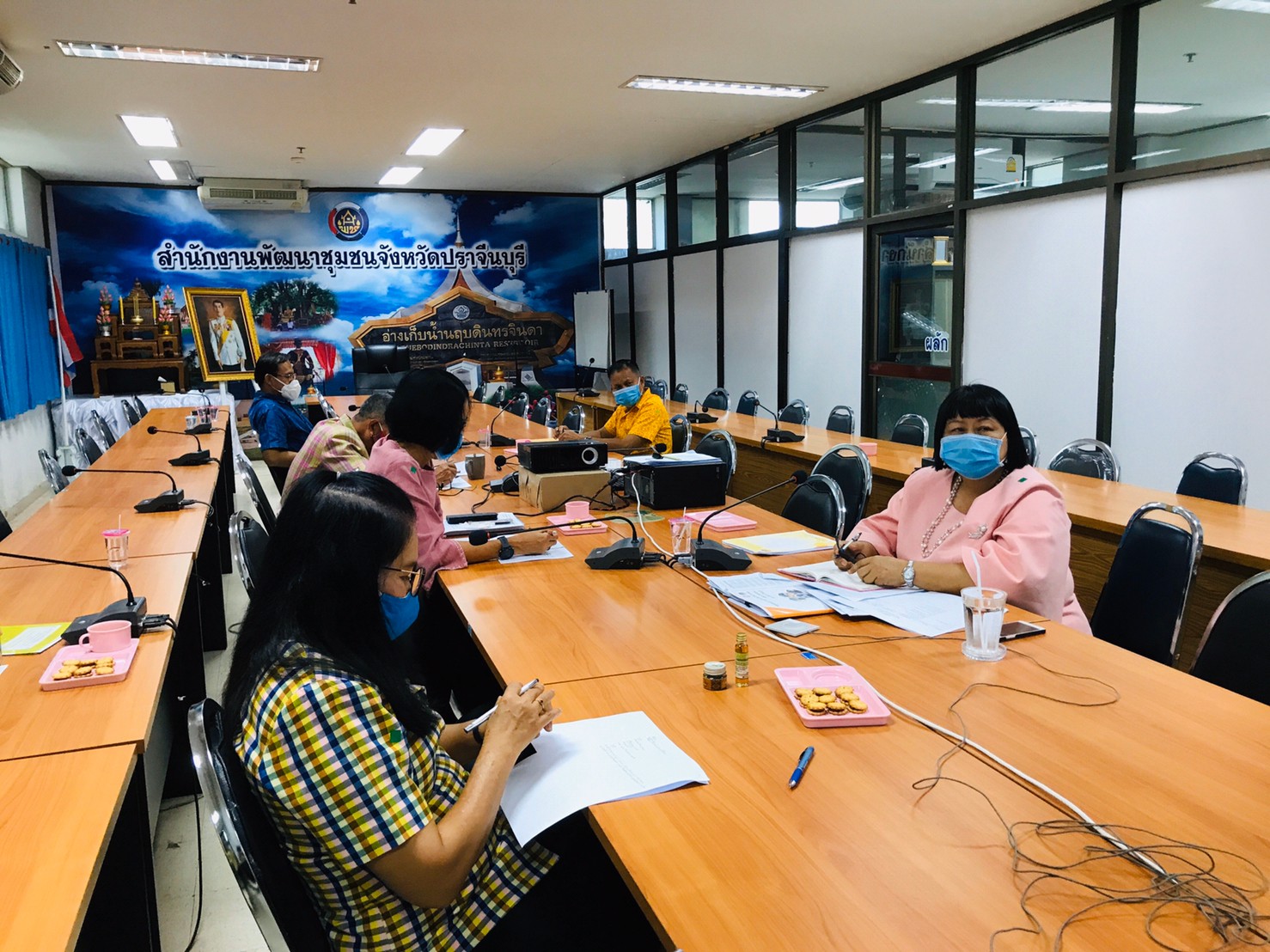 งการประชุมคณะกรรมการอำนวยการขับเคลื่อนแผนปฏิบัติการ 90 วัน “ปลูกผักสวนครัว เพื่อสร้างความมั่นคงทางอาหาร” ผ่านระบบ Video Conference