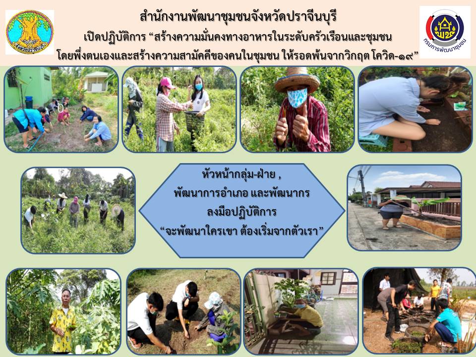 แผนปฏิบัติการ 90 วัน สร้างความมั่นคงทางอาหาร ให้รอดพ้นจากวิกฤตโควิด – 19