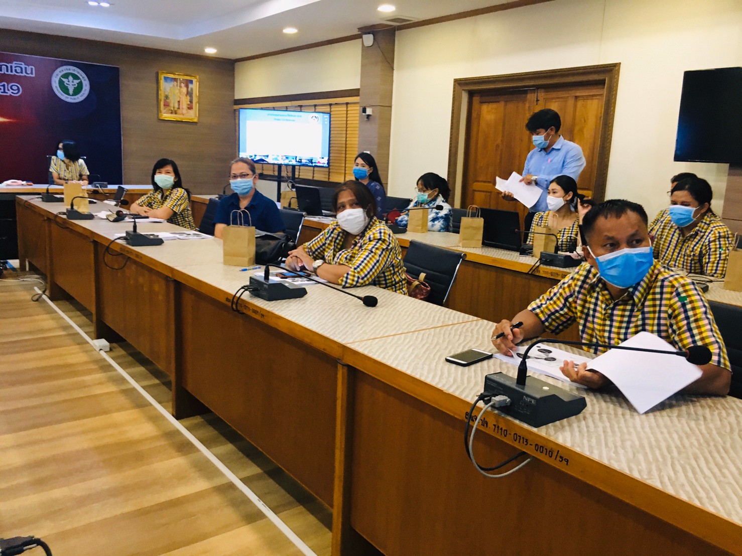 การประชุมผ่านระบบวีดิทัศน์ทางไกล ( Video Conference ) เรื่อง ระบบบริหารจัดการข้อมูลการพัฒนาคนแบบชี้เป้า (TPMAP) และระบบแฟ้มบ้านพัฒนาคนไทย(TPMAP Logbook) เพื่อประโยชน์ในการบริหารงานพัฒนาชุมชน