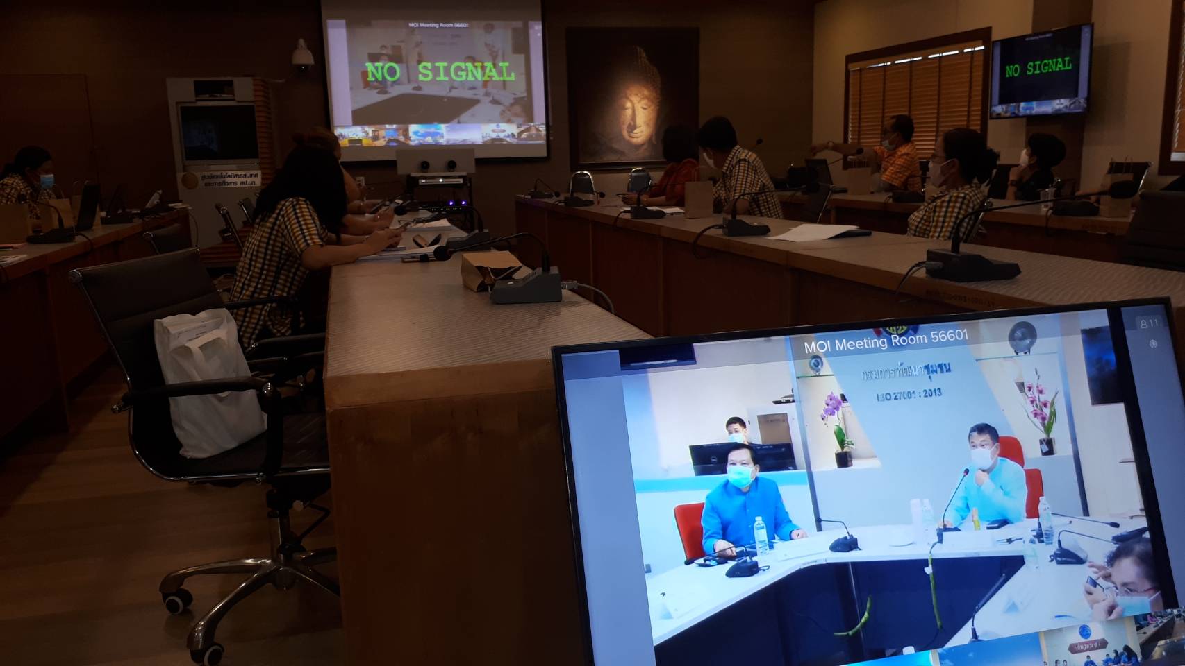 การประชุมผ่านระบบวีดิทัศน์ทางไกล ( Video Conference ) เรื่อง ระบบบริหารจัดการข้อมูลการพัฒนาคนแบบชี้เป้า (TPMAP) และระบบแฟ้มบ้านพัฒนาคนไทย(TPMAP Logbook) เพื่อประโยชน์ในการบริหารงานพัฒนาชุมชน