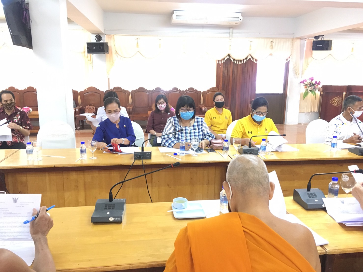 การประชุมเจ้าคณะอำเภอทุกอำเภอ ณ ห้องประชุมโรงเรียนมัธยมวัดใหม่กรงทอง อำเภอศรีมหาโพธิ จังหวัดปราจีนบุรี