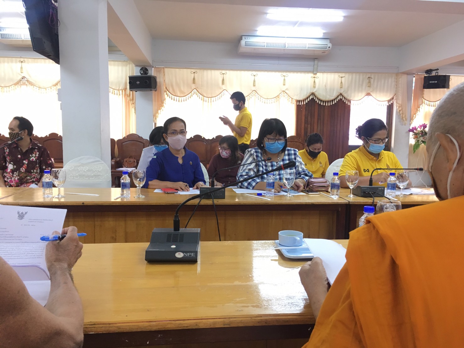 การประชุมเจ้าคณะอำเภอทุกอำเภอ ณ ห้องประชุมโรงเรียนมัธยมวัดใหม่กรงทอง อำเภอศรีมหาโพธิ จังหวัดปราจีนบุรี