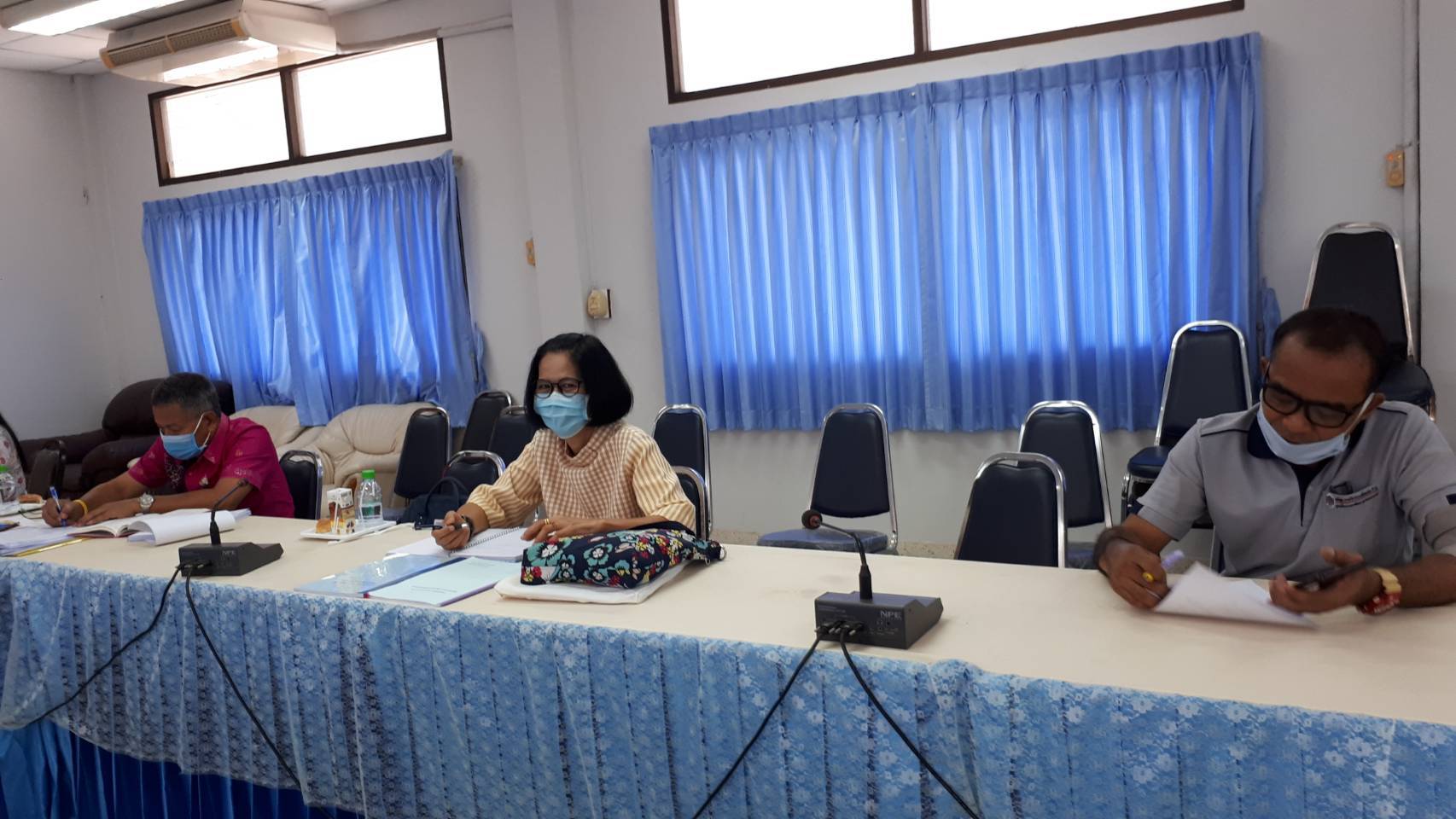 ประชุมเจ้าหน้าที่พัฒนาชุมชนของสำนักงานพัฒนาชุมชนอำเภอนาดี ณ ห้องประชุมอำเภอนาดี