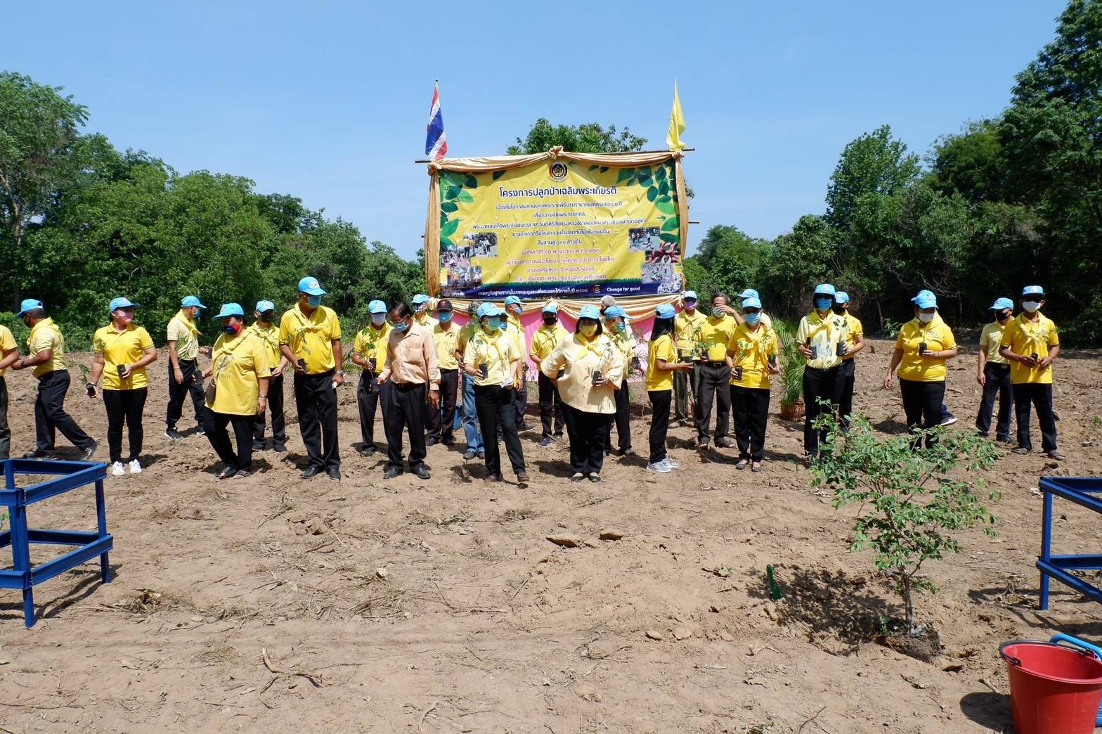 การดำเนินโครงการปลูกป่าเฉลิมพระเกียรติเนื่องในโอกาสมหามงคลพระราชพิธีบรมราชาภิเษก ครบรอบ 1 ปี เพื่อถวายเป็นพระราชกุศลพระบาทสมเด็จพระปรเมนทรรามาธิบดีศรีสินทรมหาวชิราลงกรณ พระวชิรเกล้าเจ้าอยู่หัว ปลูกไม้เพื่อแผ่นดิน สืบสานสู่ 100 ล้านต้น